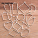 Assorted Geometric Hollow Frame Pendant Bezel (black)(14pcs ) | Tools - Resinarthub