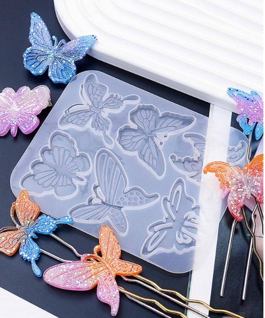 Butterfly Silicone Pendant Mold for Resin Art | Mould - Resinarthub