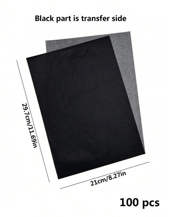 Black One Sided Carbon Paper for Art | Tools - Resinarthub