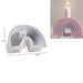 Rainbow Arch Shaped Candle Holder Silicone Mold | Mould - Resinarthub