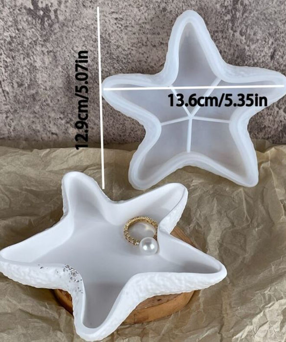 Star Fish Shaped Storage Tray Silicone Mold