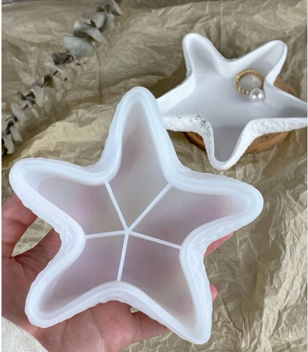 Star Fish Shaped Storage Tray Silicone Mold