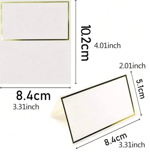 Gold foil table card for E-Com Packs | Tools - Resinarthub