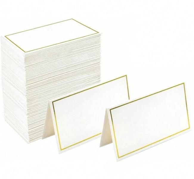 Gold foil table card for E-Com Packs — Resinarthub