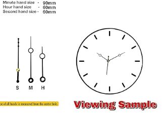 Clock Numbers and Hands/ Needles (Set of 1) (Gold Numbers And Black Hands) | Boards and Clock Accessories - Resinarthub