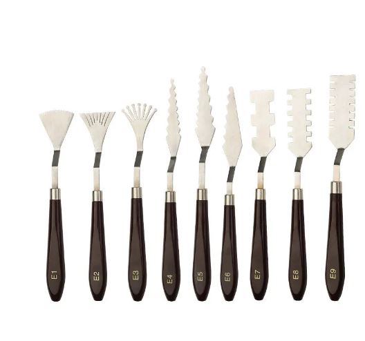 9pc Palette Knife for Art | Tools - Resinarthub