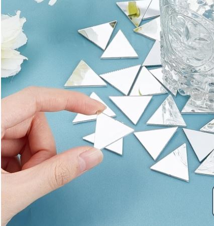 Mirror cuts for Art & Craft- Triangle | Fillings - Resinarthub