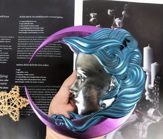 Moon Girl Silicone Mold  for Resin Art
