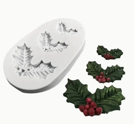 Holly Leaf Silicone Mold for resin | Mould - Resinarthub