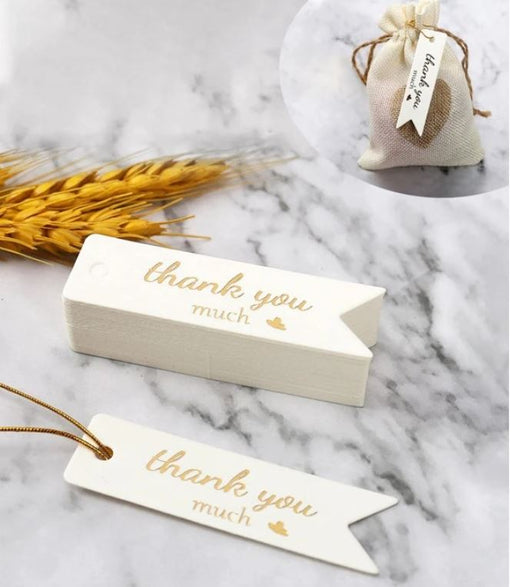 100pcs Thank You Paper Card Tags for E-Com Pack | Tools - Resinarthub