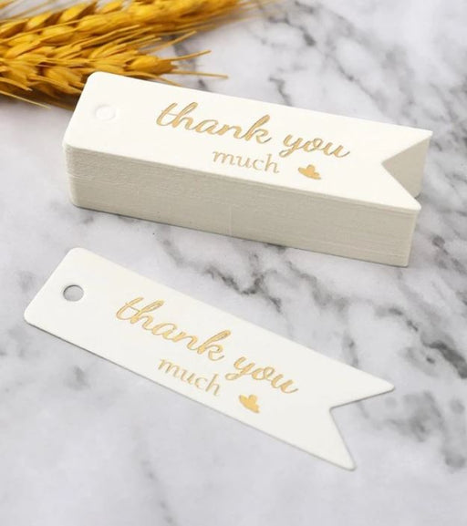 100pcs Thank You Paper Card Tags for E-Com Pack | Tools - Resinarthub
