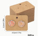 50pcs Earring Holder Cards for E-Com Packs | Tools - Resinarthub