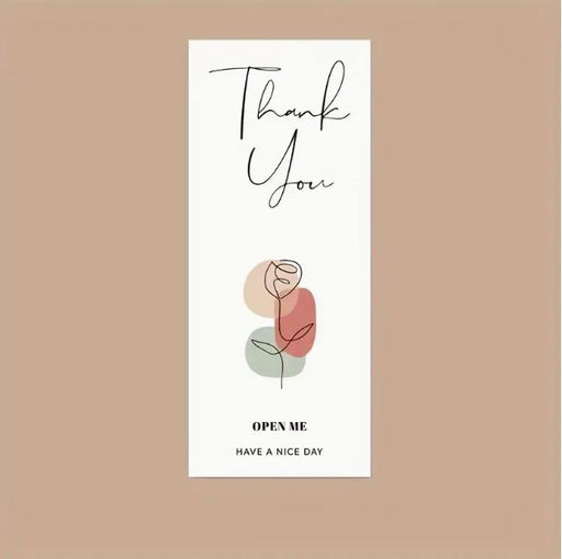 White Rectangular Thank you Packaging Label Stickers for E-Com Packs | tool - Resinarthub