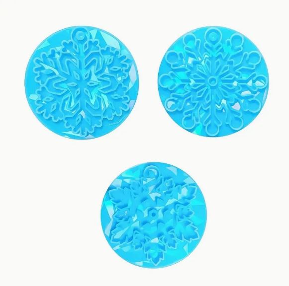 Holographic Snowflake Resin Mold