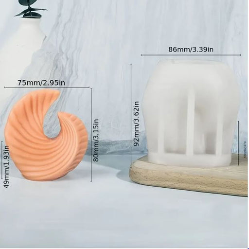 Creative Wave Aroma Silicone Mold | Mould - Resinarthub