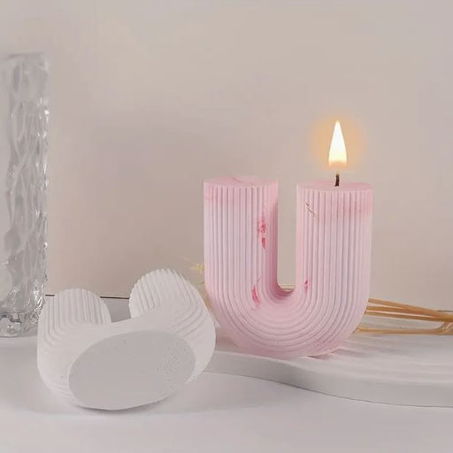 U- Shaped Silicone Mold for Candle Making | Mould - Resinarthub