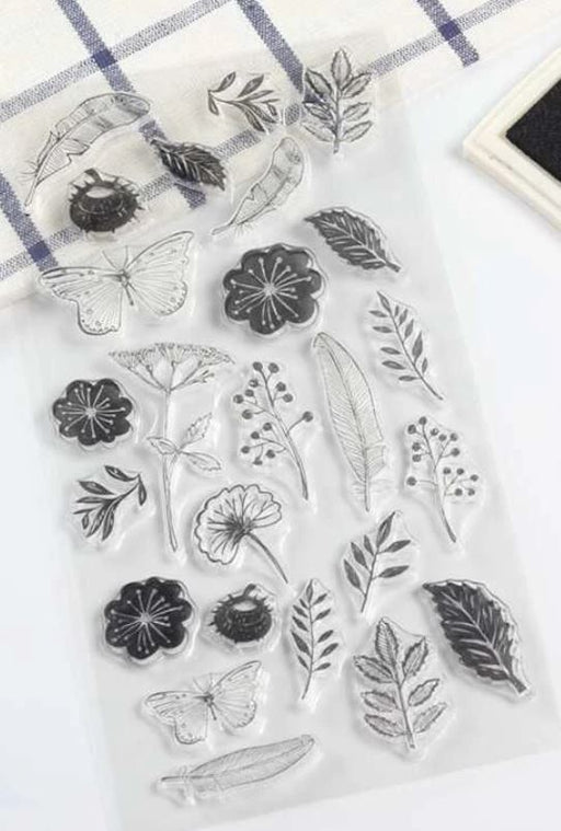 Flower & Leaf Pattern Stamp for Jesmonite Art | Tools - Resinarthub