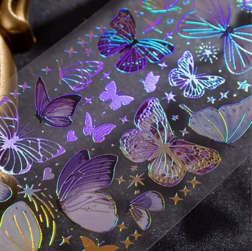 3 sheets Shiny Butterfly Stickers for Resin Art | Fillings - Resinarthub