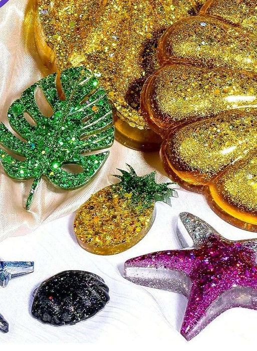 32 Pots of Holographic Glitter for Art (3 variants) | Fillings - Resinarthub