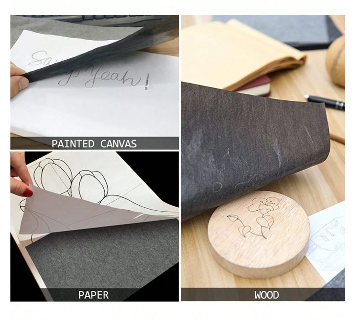 Black One Sided Carbon Paper for Art | Tools - Resinarthub