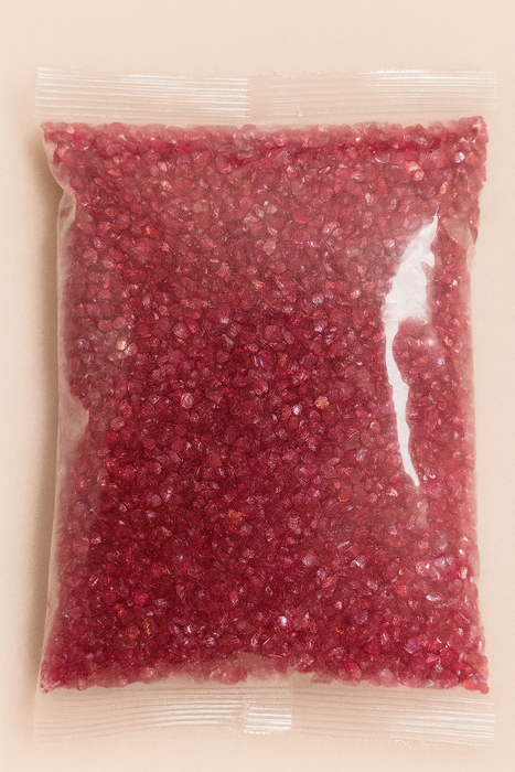 Ruby red color crushed stones for resin art-250gms