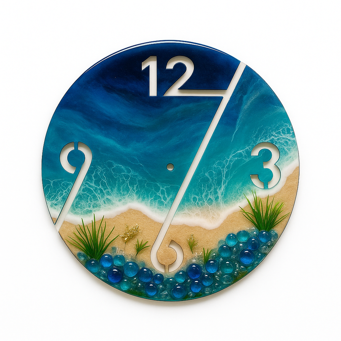 4 Digits MDF Wall Clock Base 50cm (Dia)