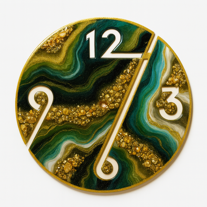 4 Digits MDF Wall Clock Base 50cm (Dia)