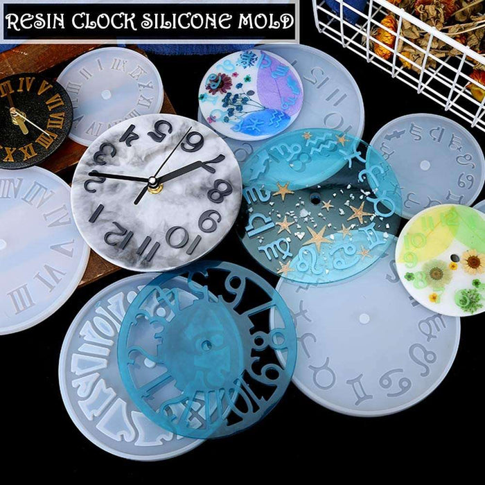 Clock Silicone Mould | Mould - Resinarthub