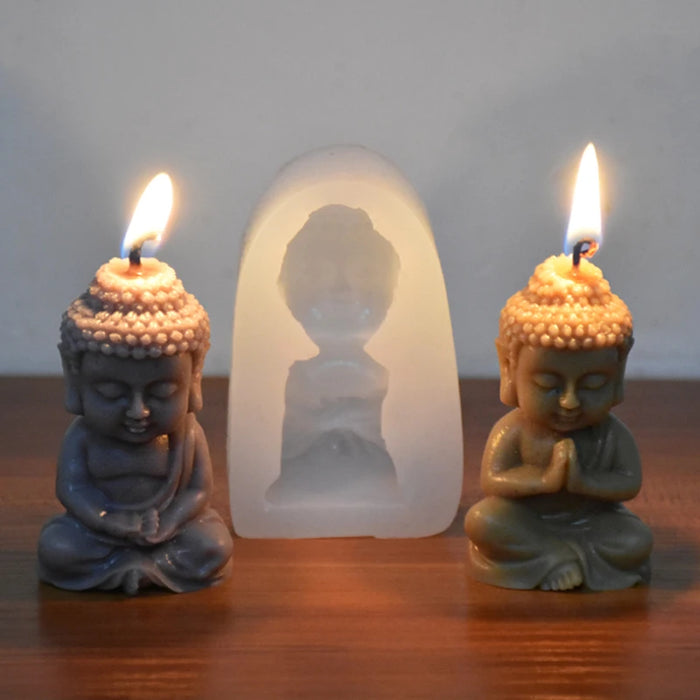Buddha Candle Silicone Mold | Mould - Resinarthub