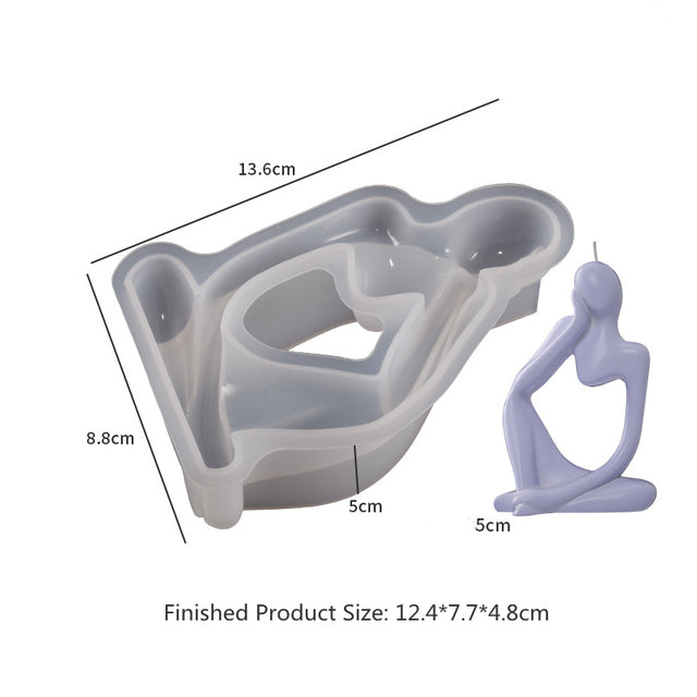 Thinker Statue Silicone Moulds | Mould - Resinarthub
