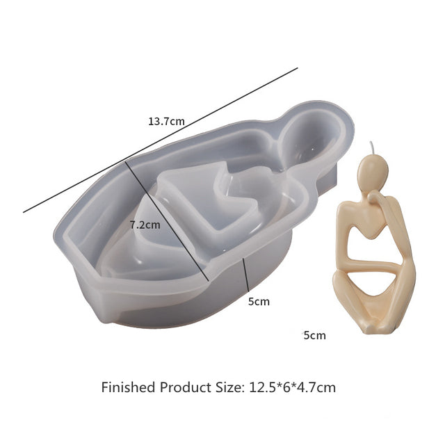 Thinker Statue Silicone Moulds | Mould - Resinarthub