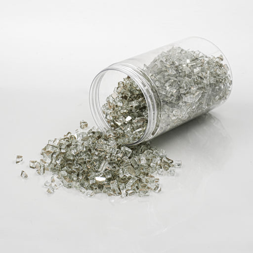 Reflective Crushed Glass for Resin art - Silver (6mm) | Fillings - Resinarthub