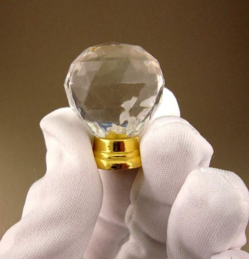 Acrylic Transparent Crystal Diamond Tray Handles for Resin Art(Gold Base) | Fillings - Resinarthub