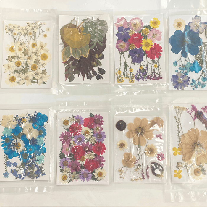 Dried and Pressed Flowers in Various Colors, Shapes and Sizes for Resin Art