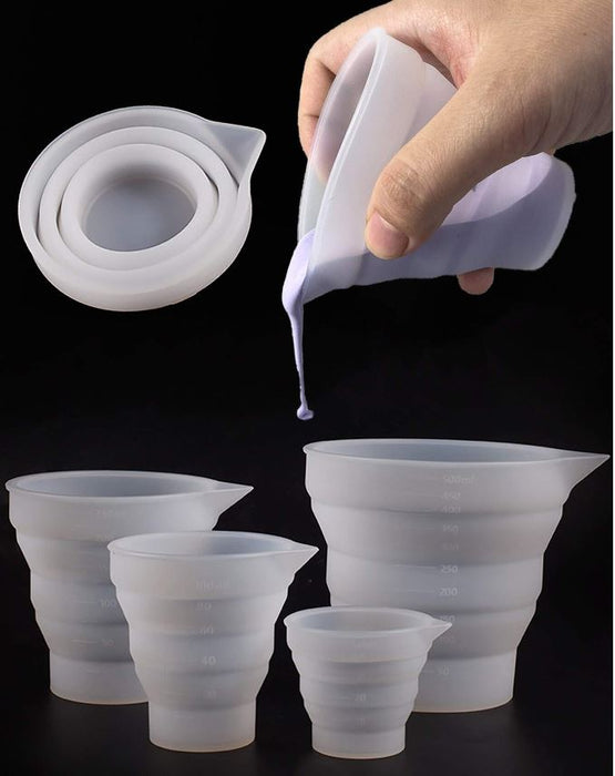 Foldable Silicone Measuring Cup 100ml | Tools - Resinarthub