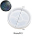 Holographic Shadow Round Coaster Silicone Molds | Mould - Resinarthub
