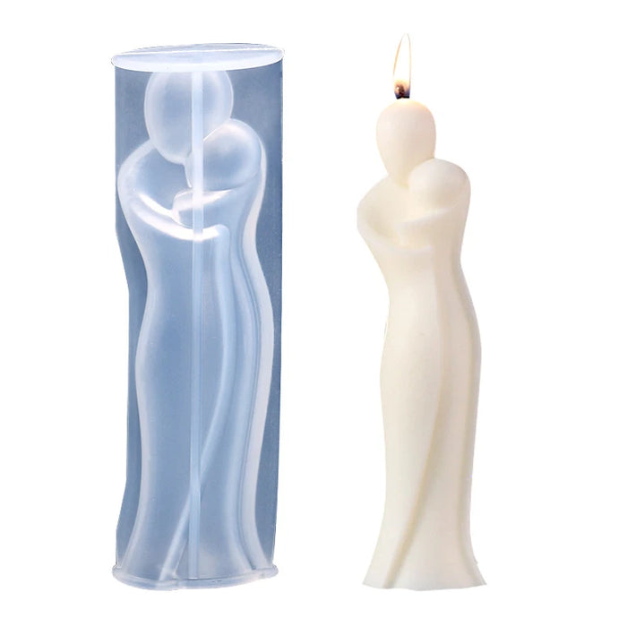Hug Lovers Candle Silicone Mould