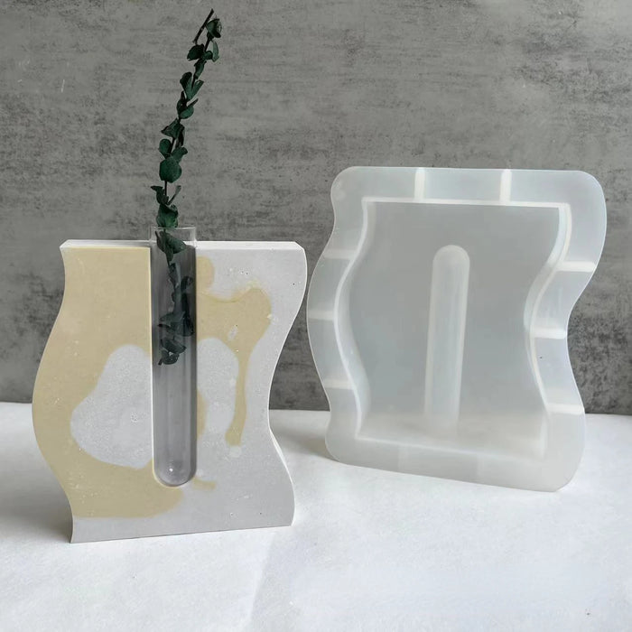Wave Vase Silicone Mold ( no tube)