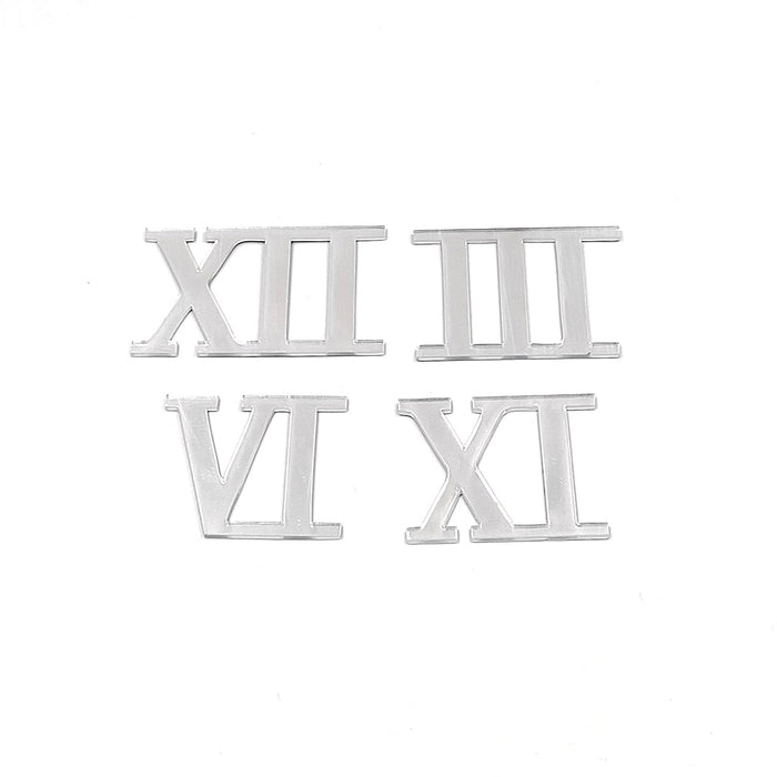 Acrylic Clock Accessories (Silver) 14 variants | Boards and Clock Accessories - Resinarthub