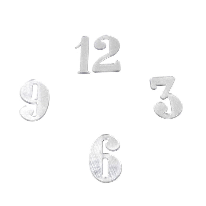 Acrylic Clock Accessories (Silver) 14 variants | Boards and Clock Accessories - Resinarthub