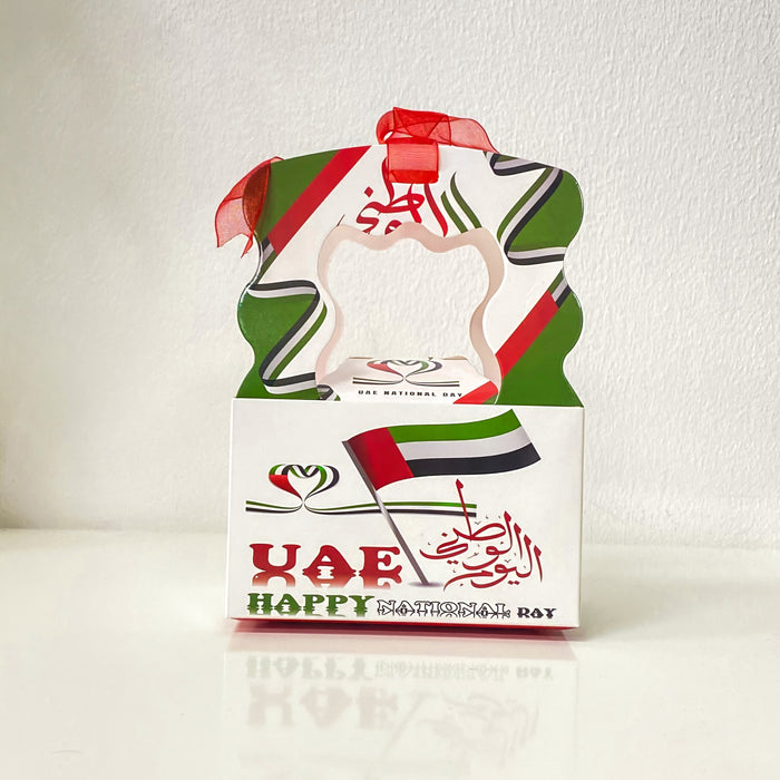 UAE Themed Packing Box with Red Ribbonfor E-Com Packs | Tools - Resinarthub