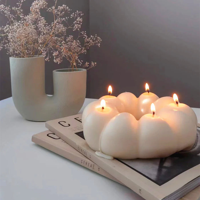 Irregular Stone Stack Candle Mold | Mould - Resinarthub