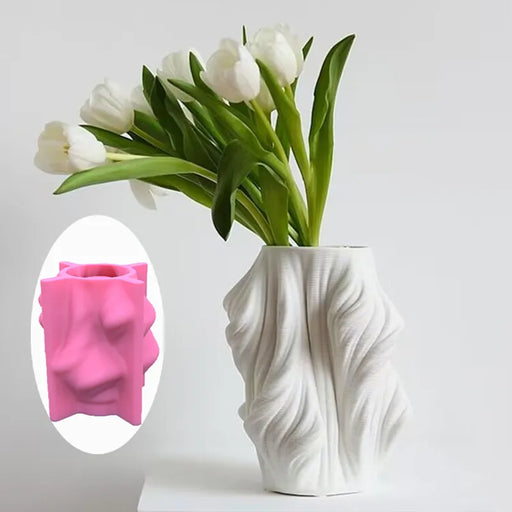 Twisting Curve Vase Silicone Mold | Mould - Resinarthub