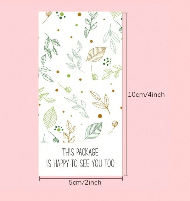 Leaf Shaped Self- Adhesive Stickers for E- Com Packs | Tools - Resinarthub