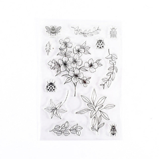 Transparent Rubber Stamp Multi Design for Jesmonite Art | Mould - Resinarthub