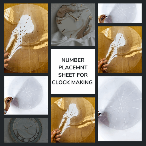 Clock Number Placement Sheet (2 variants) | Boards and Clock Accessories - Resinarthub