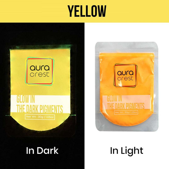 Aura Crest Glow In the Dark Mica Powder for Epoxy Resin Art | Pigment - Resinarthub
