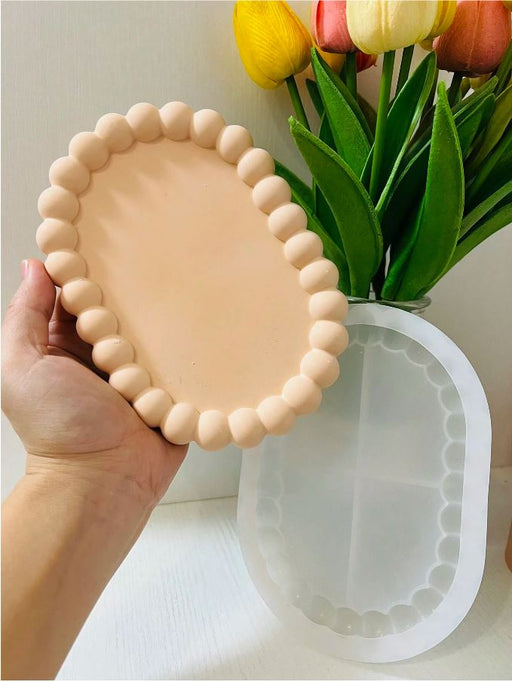 Oval Bubble Tray Silicone Mold | Mould - Resinarthub