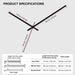 Rectangle Metal Clock Hands/ Needles  - Silver and Gold |  - Resinarthub