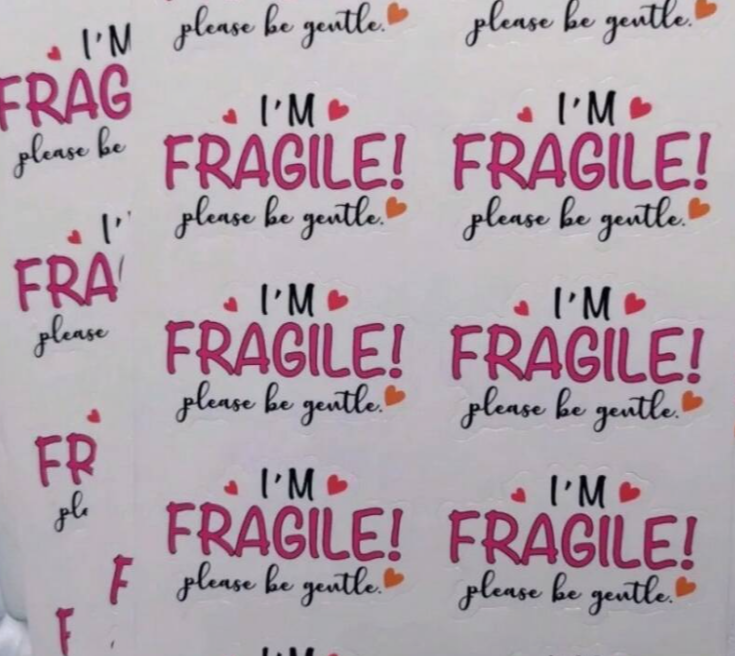 I'm Fragile Stickers for E-com Packs